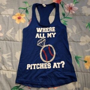 Like New Baseball Racerback Tank